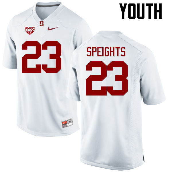 Youth Stanford Cardinal #23 Trevor Speights College Football Jerseys Sale-White
